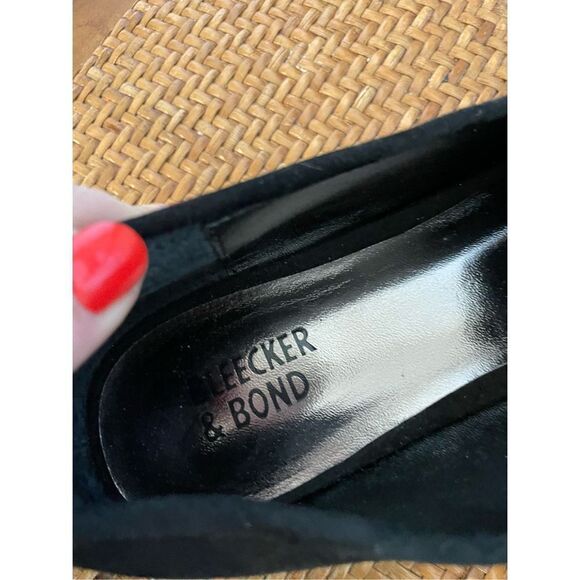 Bleeker & bond black suede studded loafers size 7 - Picture 7 of 11